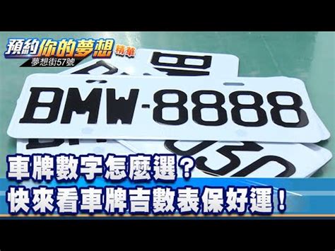 幸運車牌數字|車牌號碼吉凶測試，汽車車牌號碼測吉凶，測車牌號碼。